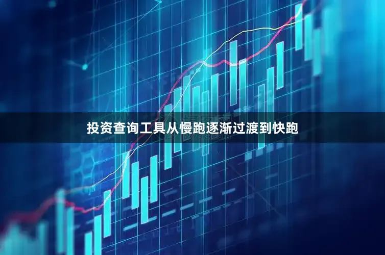 投资查询工具从慢跑逐渐过渡到快跑